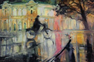 Print of Figurative Bike Paintings by Alise Medina