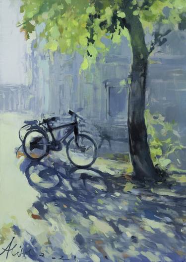 Print of Realism Bicycle Paintings by Alise Medina