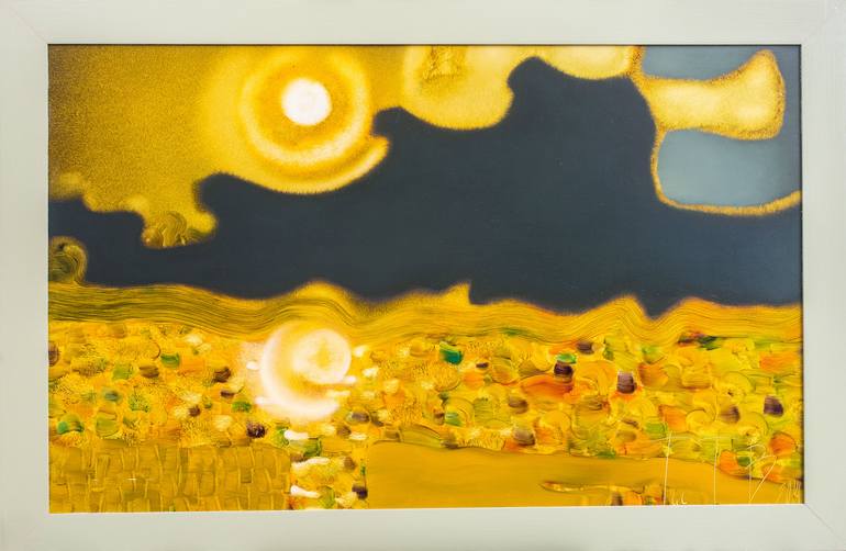 Sun explosion Painting by Taras Tryndyk | Saatchi Art