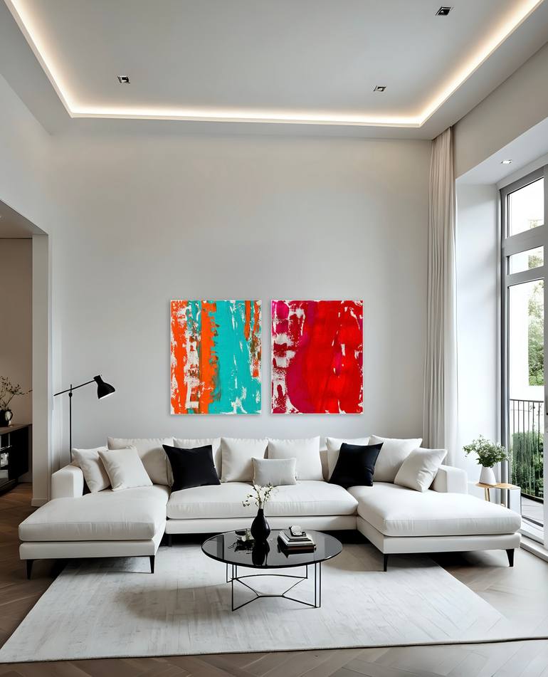 Original Abstract Expressionism Abstract Painting by Dagmara Weinberg