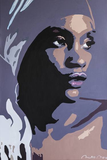 Print of Abstract Portrait Paintings by Nicky Myny