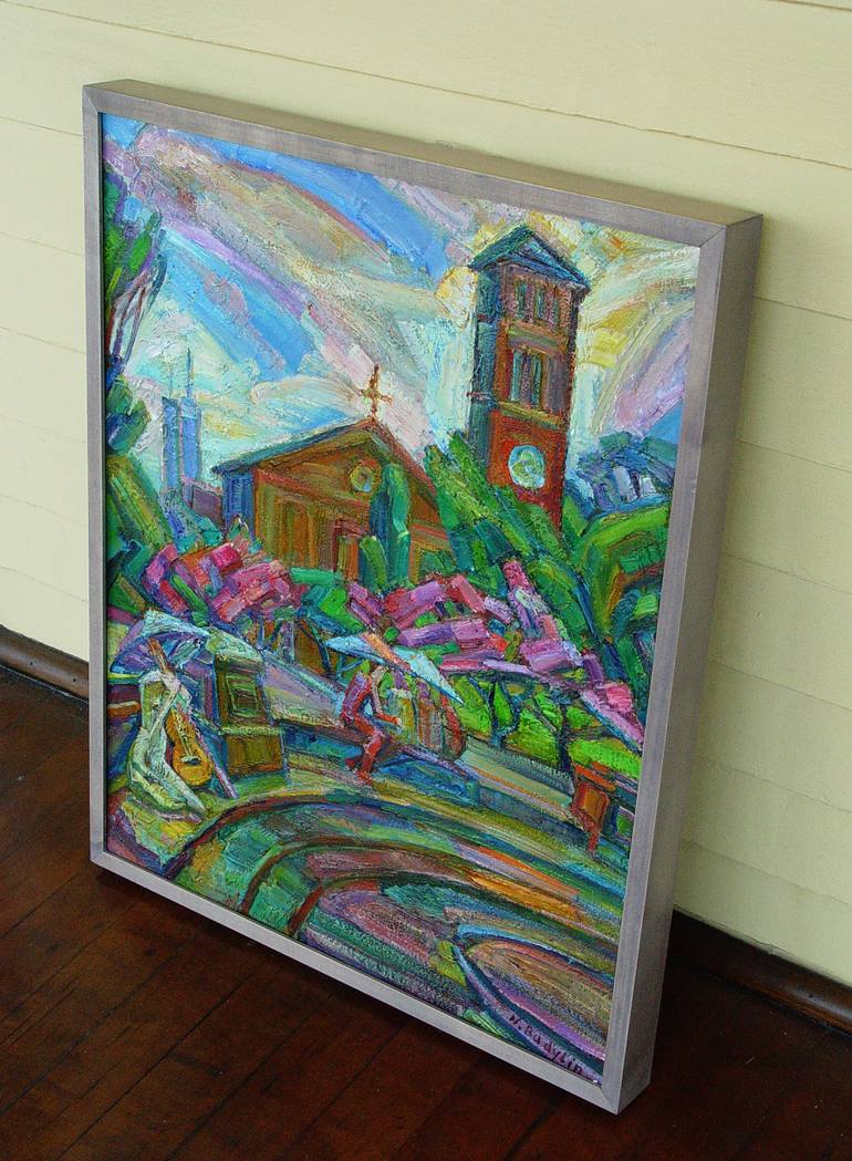 Original Expressionism Landscape Painting by Nikolay Budylin