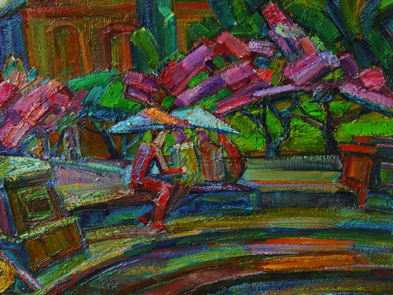 Original Expressionism Landscape Painting by Nikolay Budylin
