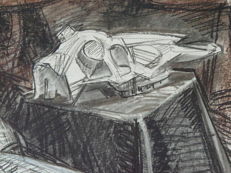 Original Art Deco Animal Drawing by Nikolay Budylin