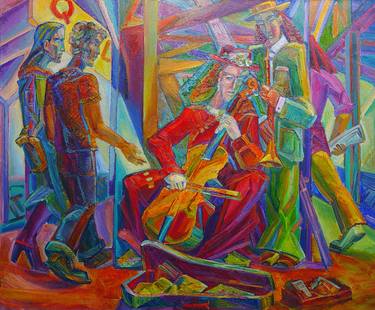 Print of Cubism Popular culture Paintings by Nikolay Budylin