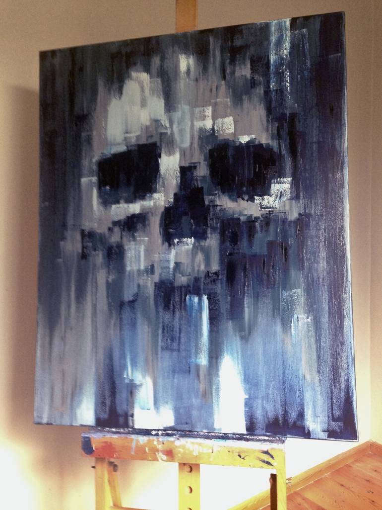 Original Abstract Mortality Painting by Jacek Sikora