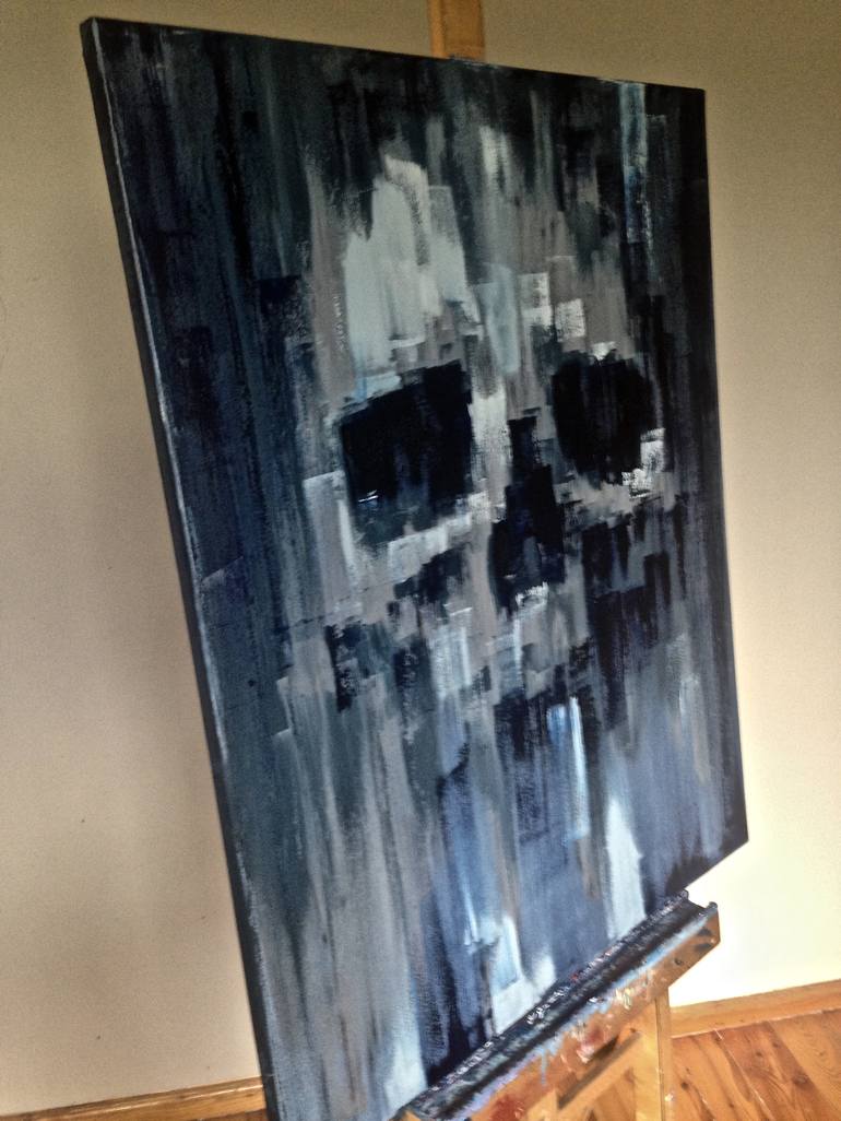 Original Abstract Mortality Painting by Jacek Sikora