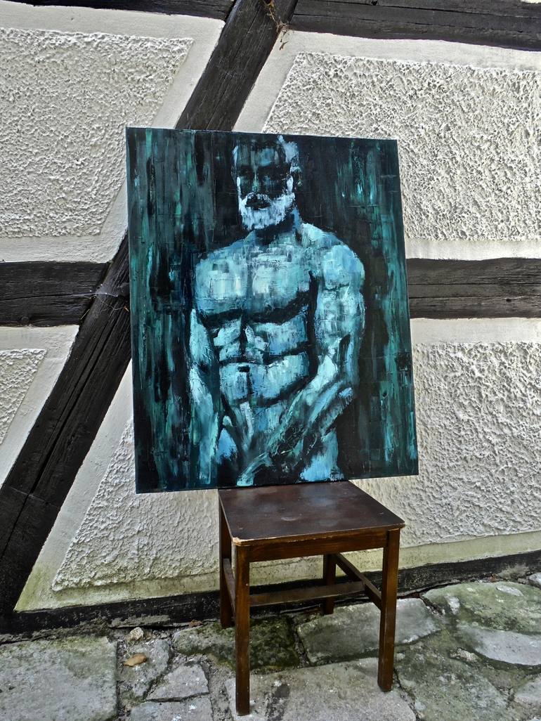 Original Figurative Nude Painting by Jacek Sikora