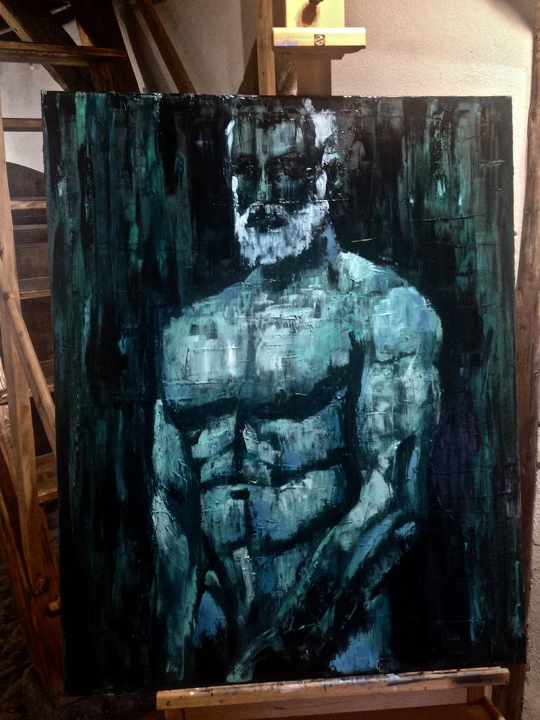 Original Figurative Nude Painting by Jacek Sikora