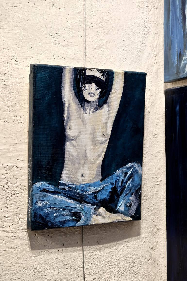 Original Expressionism Erotic Painting by Jacek Sikora