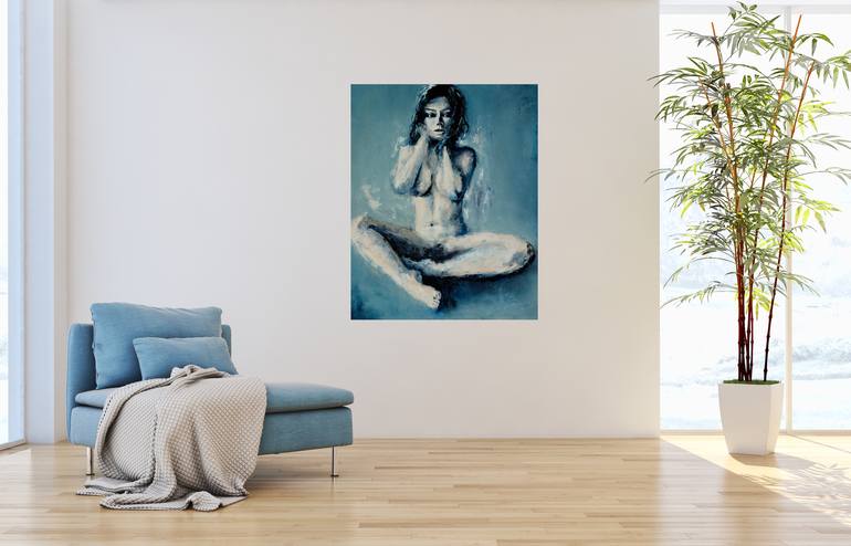 Original Figurative Nude Painting by Jacek Sikora