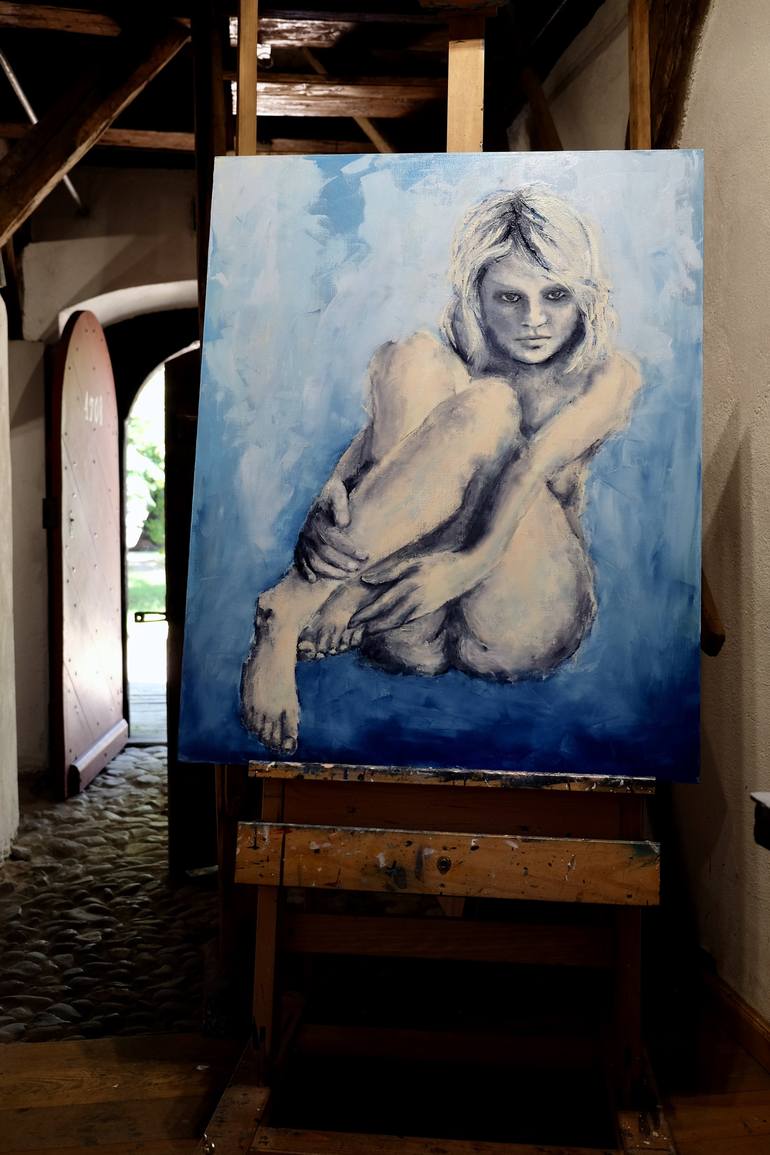 Original Figurative Nude Painting by Jacek Sikora