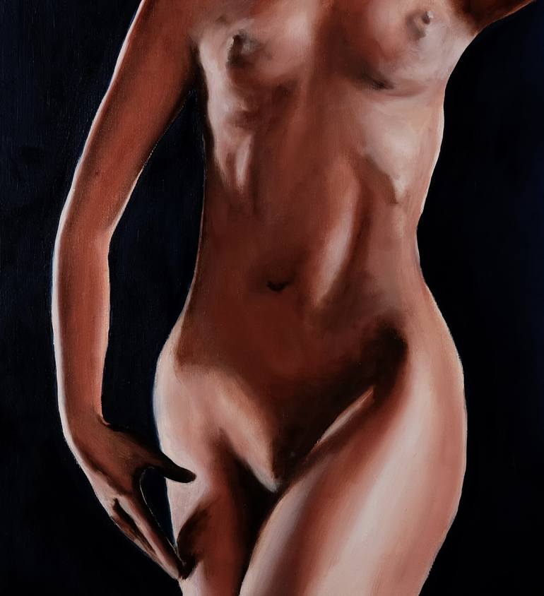 Original Figurative Nude Painting by Jacek Sikora