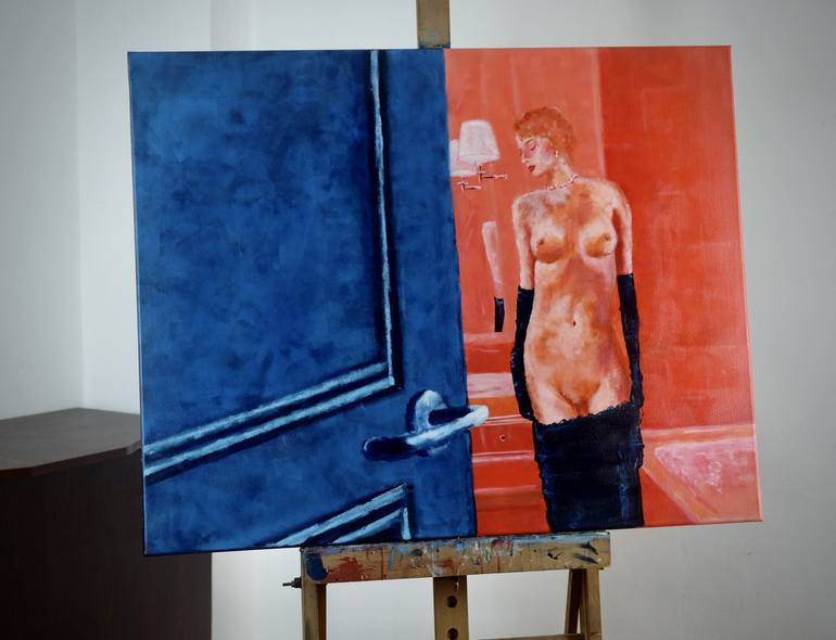 Original Figurative Nude Painting by Jacek Sikora