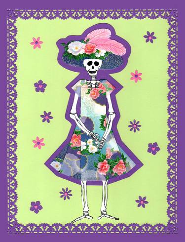 Woman with Feathered Hat / La Catrina con Sombrero de Plumas thumb