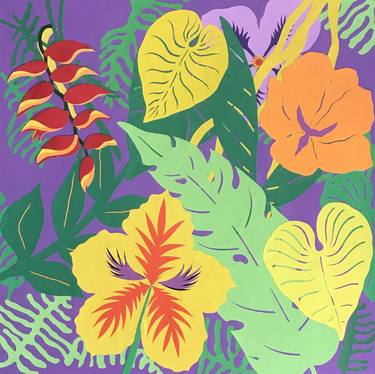 Original Expressionism Botanic Paintings by Mary Ellen Palmeri