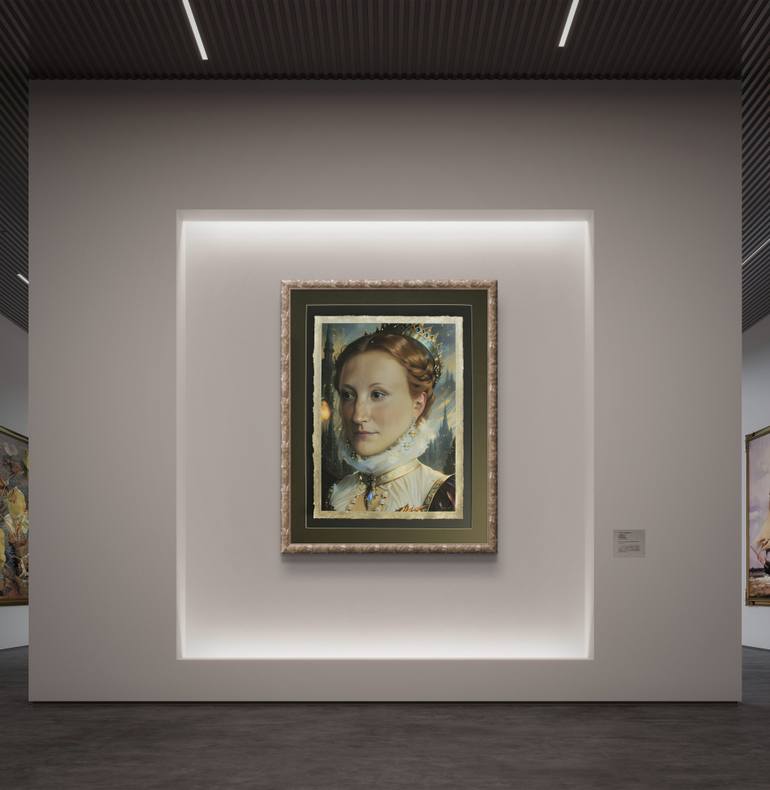 Original Portraiture Abstract Painting by Eric Buechel