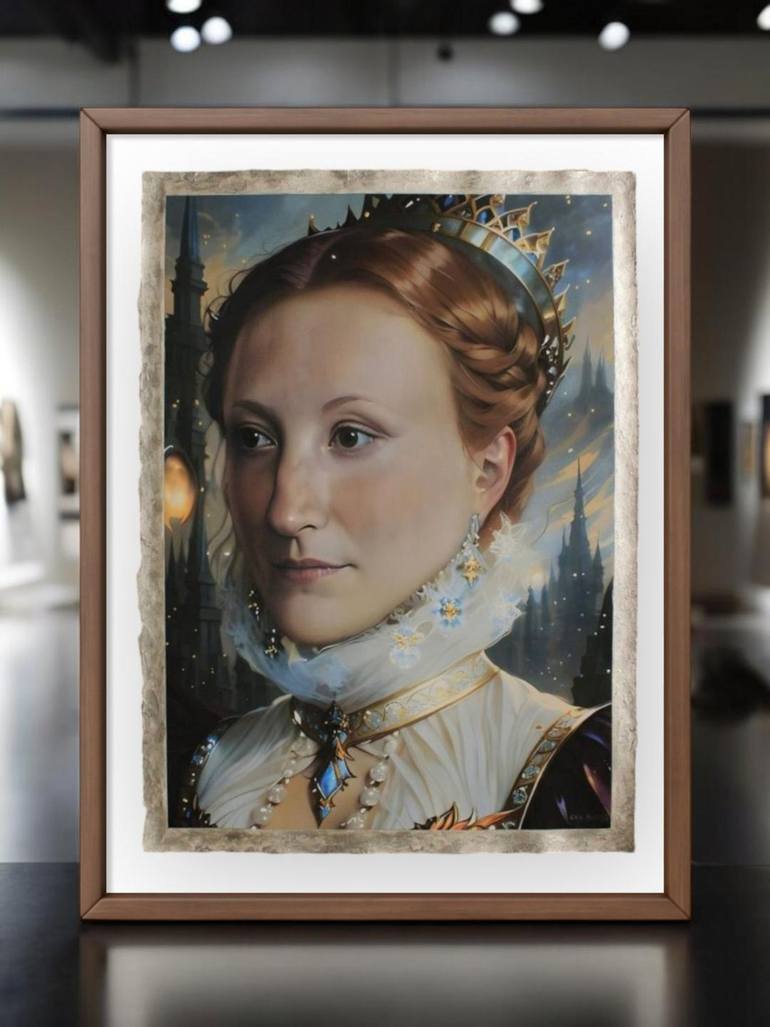 Original Portraiture Abstract Painting by Eric Buechel