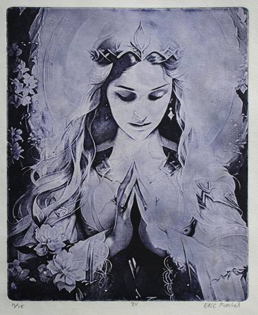 Original Figurative Religion Printmaking by Eric Buechel