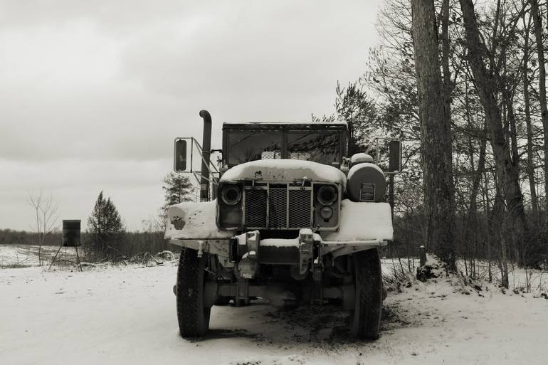 Snow Covered Logging Truck - Limited Edition of 100