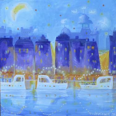 Print of Expressionism Cities Paintings by Alexandra Krasuska