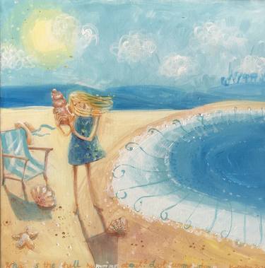 Print of Conceptual Beach Paintings by Alexandra Krasuska