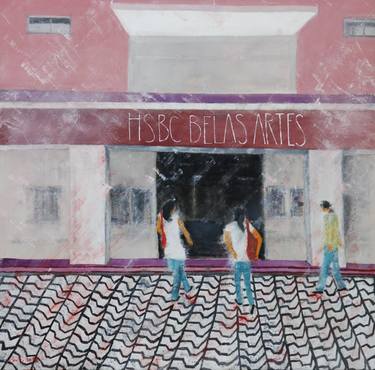 Original Figurative Cities Paintings by Benelisa Franco