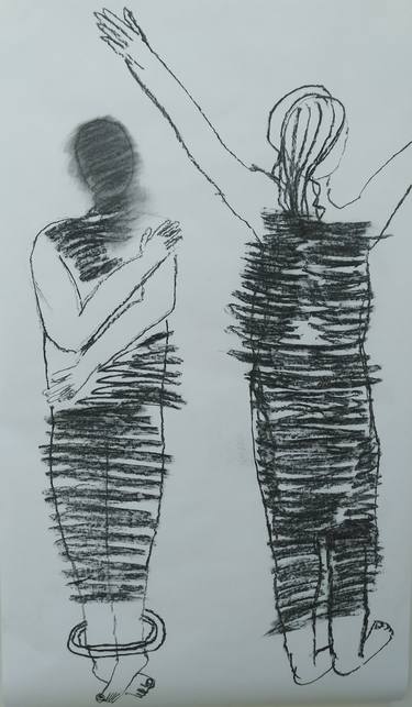 Original Figurative People Drawings by Benelisa Franco