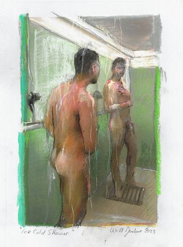 Original Illustration Nude Mixed Media by Will Joubert