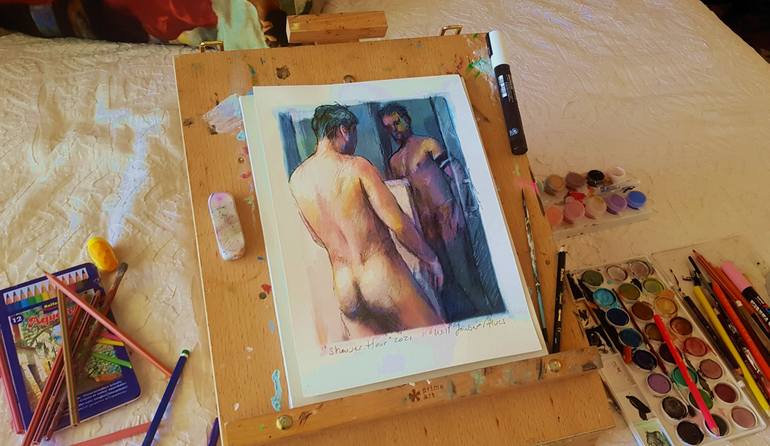 Original Nude Painting by Will Joubert