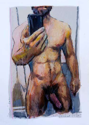 Print of Expressionism Erotic Paintings by Will Joubert