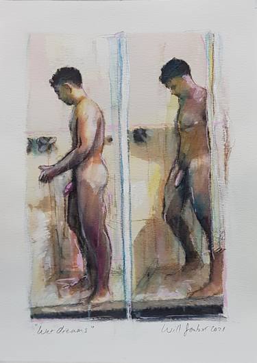 Print of Expressionism Men Paintings by Will Joubert