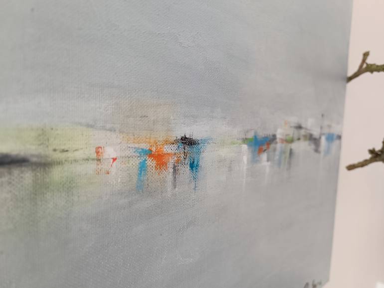 Original Minimalism Abstract Painting by Helena Cambeiro