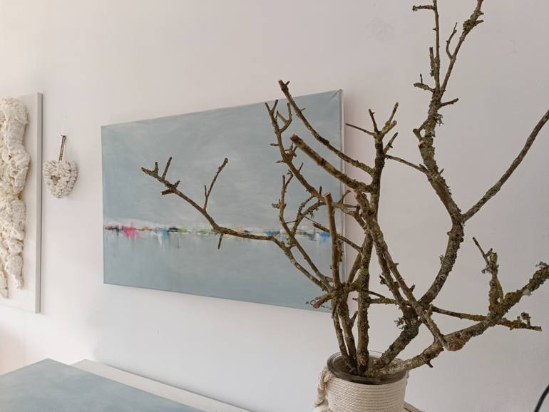 Original Minimalism Abstract Painting by Helena Cambeiro