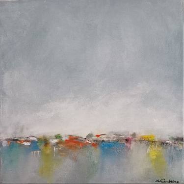 Original Minimalism Abstract Painting by Helena Cambeiro
