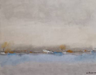 Original Minimalism Abstract Painting by Helena Cambeiro