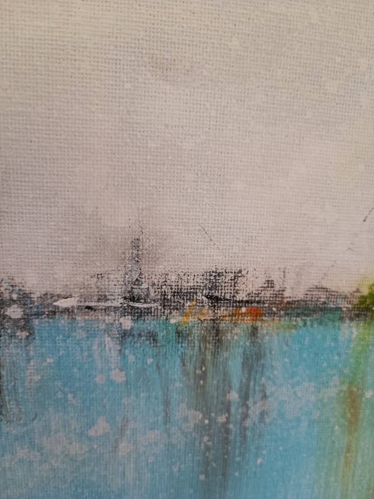 Original Minimalism Abstract Painting by Helena Cambeiro