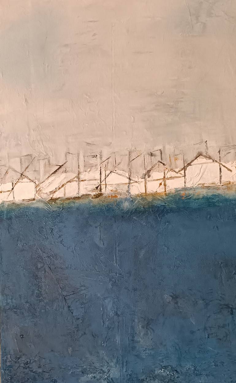 Original Abstract Landscape Painting by Helena Cambeiro