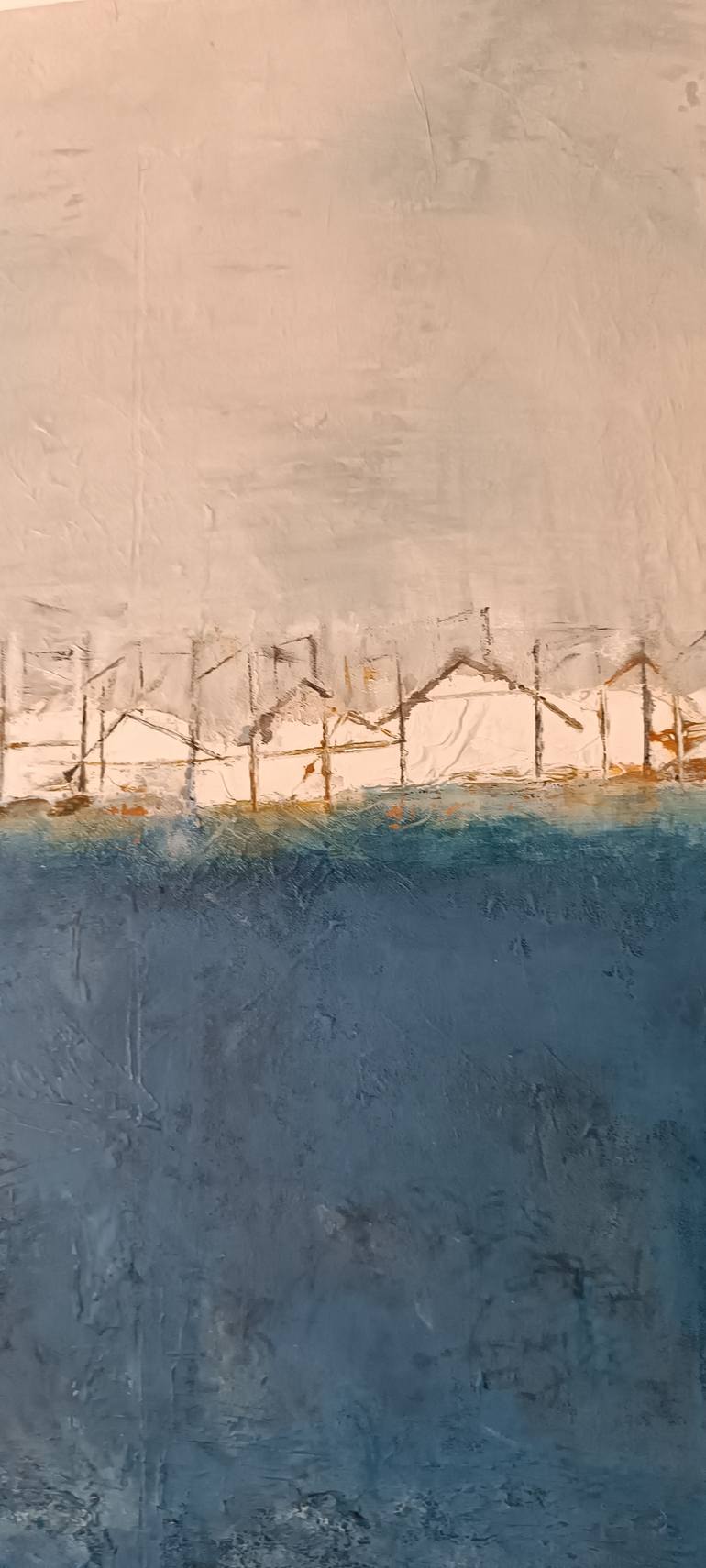 Original Abstract Landscape Painting by Helena Cambeiro