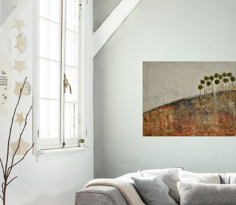 Original Abstract Landscape Painting by Helena Cambeiro