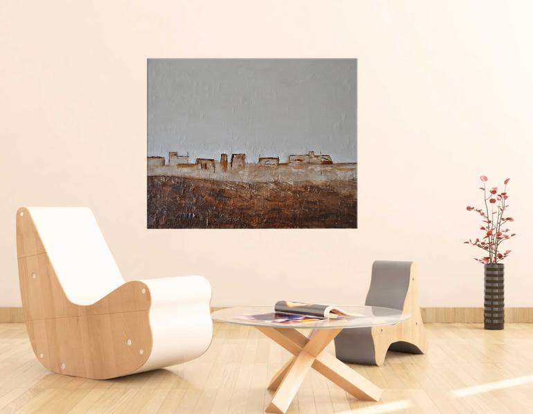 Original Abstract Landscape Painting by Helena Cambeiro