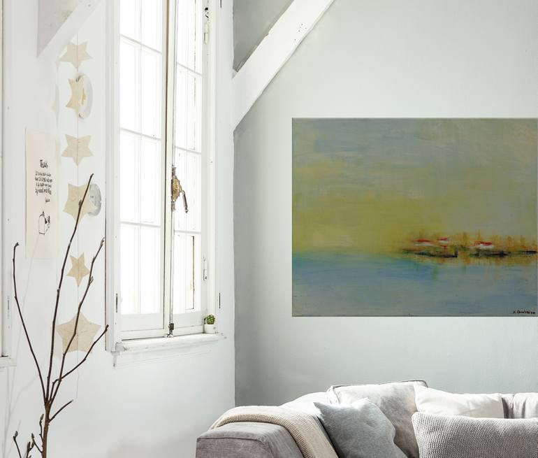 Original Abstract Landscape Painting by Helena Cambeiro