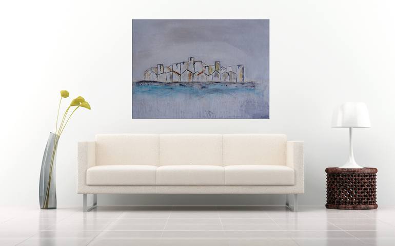 Original Cities Painting by Helena Cambeiro