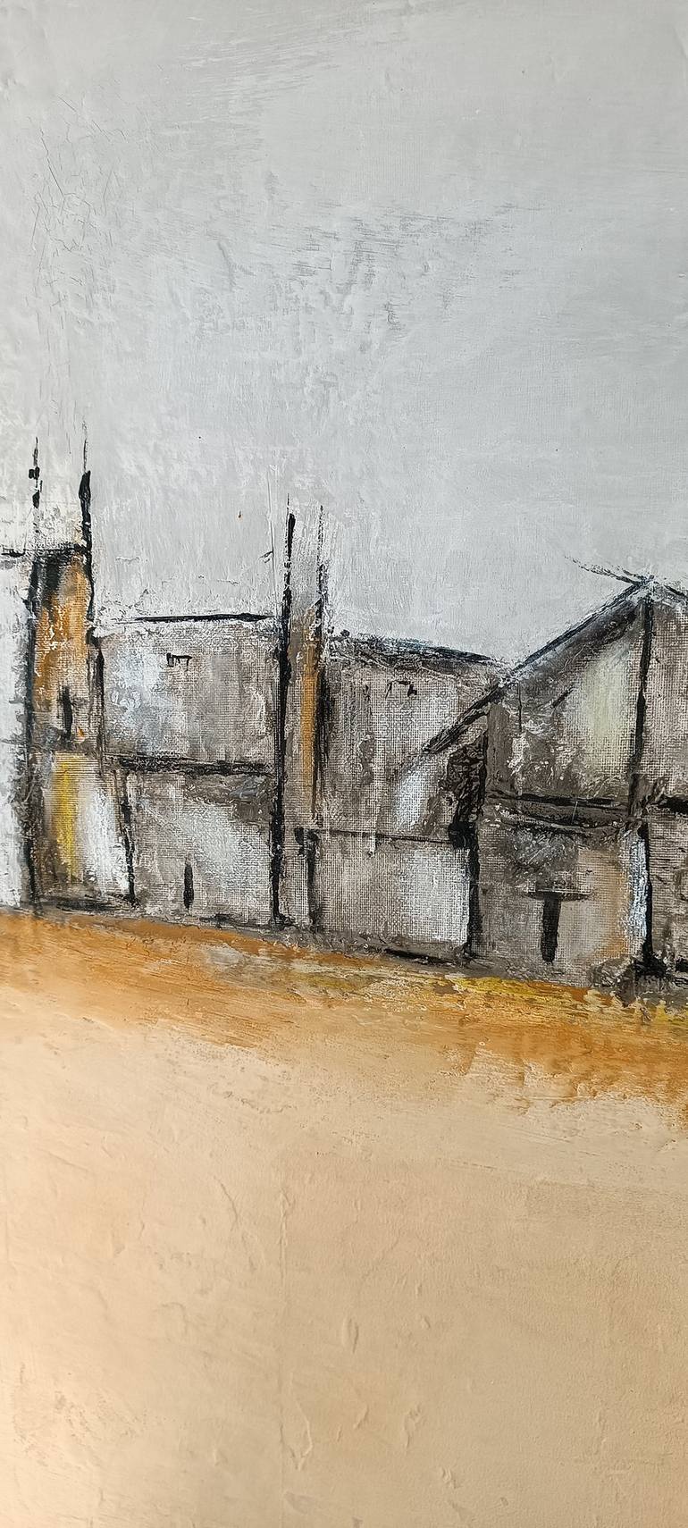 Original Architecture Painting by Helena Cambeiro