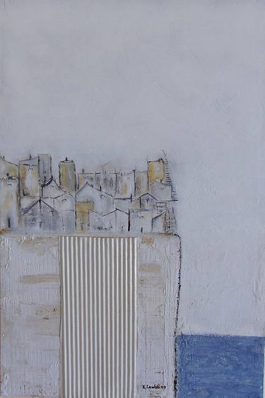 Original Abstract Expressionism Cities Paintings by Helena Cambeiro