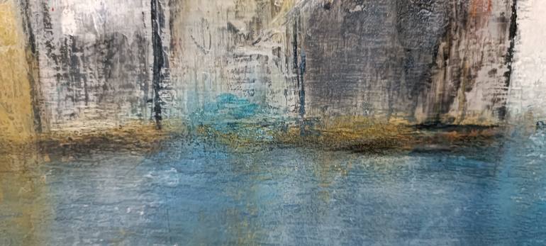 Original Abstract Architecture Painting by Helena Cambeiro