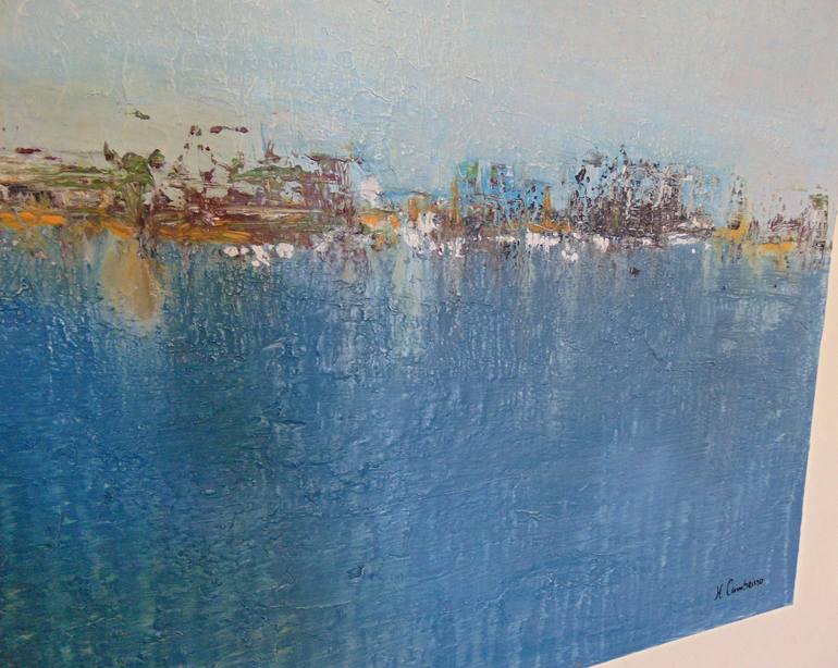 Original Abstract Landscape Painting by Helena Cambeiro