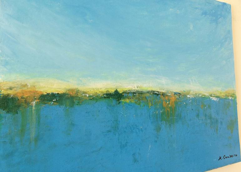 Original Abstract Landscape Painting by Helena Cambeiro