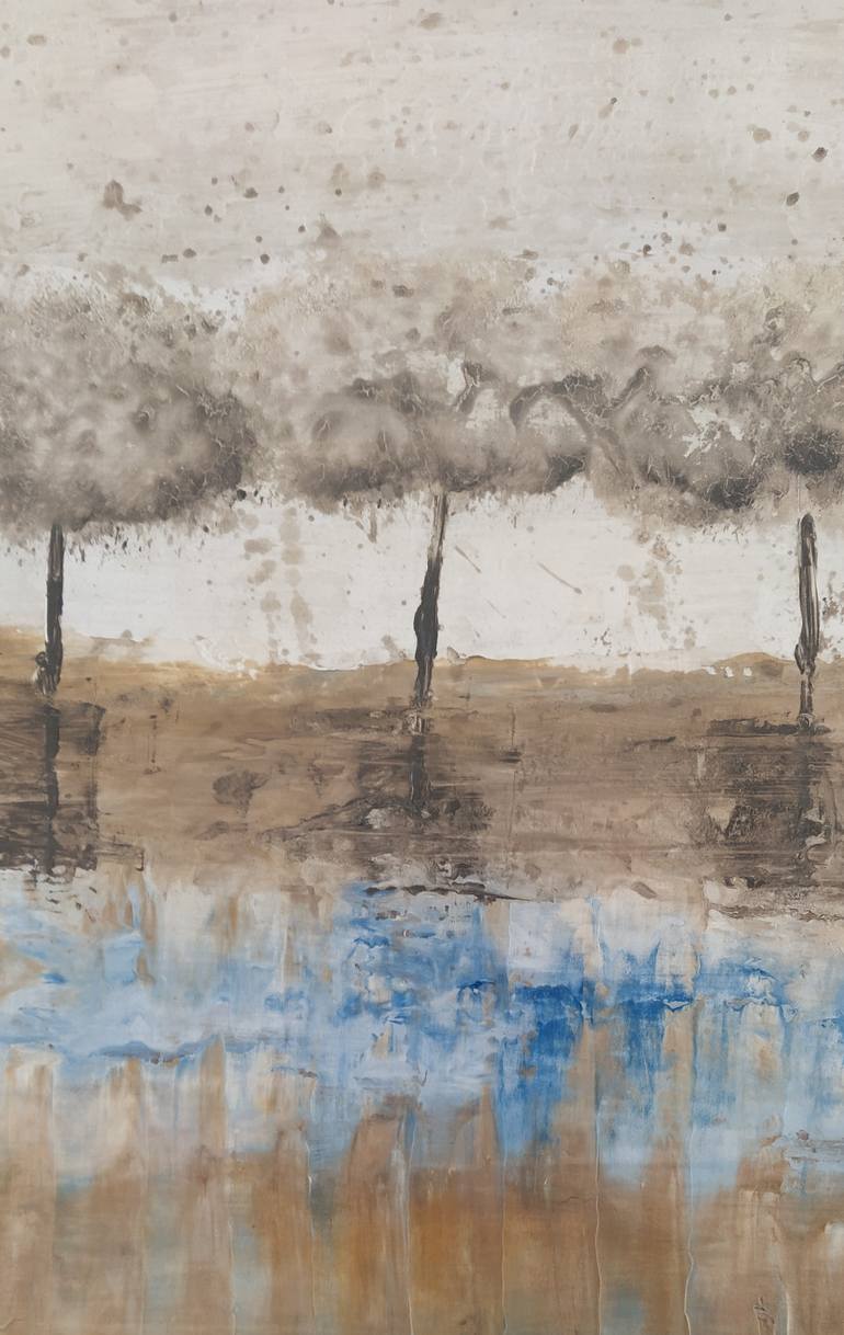 Original Abstract Landscape Painting by Helena Cambeiro