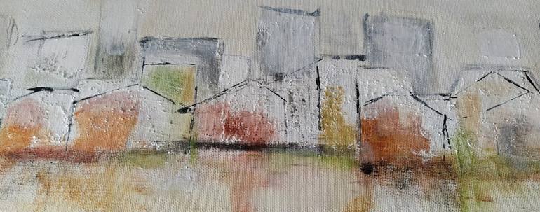 Original Abstract Expressionism Architecture Painting by Helena Cambeiro